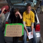 Manifestation des STAPS le 17 mars 2004 photo n5 